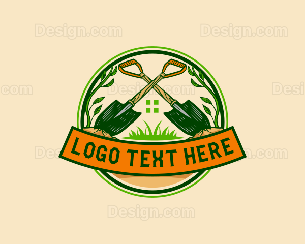 Shovel Plant Landscaping Logo