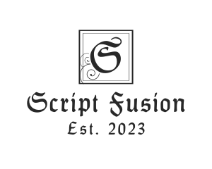 Gothic Medieval Script  logo