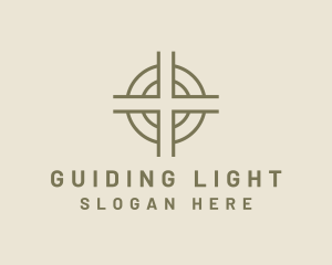 Religious Worship Cross logo design