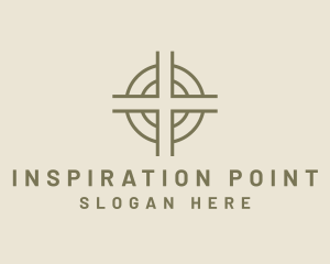 Religious Worship Cross logo