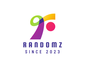 Colorful Ribbon R logo