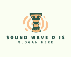 Djembe Drum Music logo design