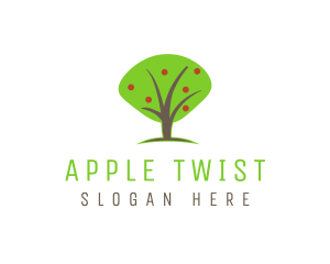 Apple Fruit Tree logo design