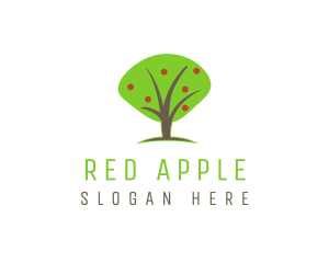 Apple Fruit Tree logo design