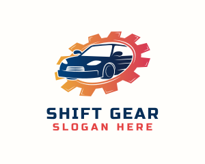 Cogwheel Gear Car logo design