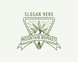 Mountain Herbal Weed logo design