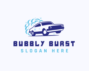 Blue Suds Car Wash logo design