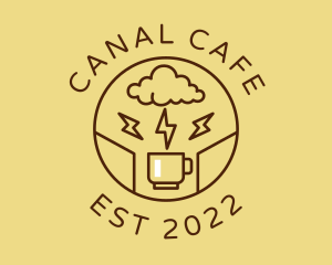 Lightning Coffee Cafe  logo design