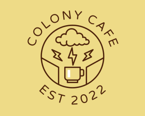 Lightning Coffee Cafe  logo design
