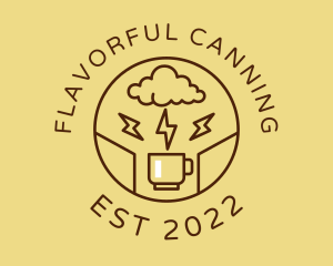 Lightning Coffee Cafe  logo design