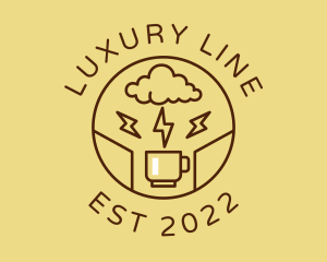 Lightning Coffee Cafe  logo design