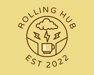 Lightning Coffee Cafe  logo design