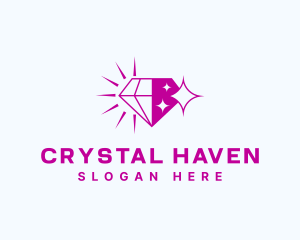 Jewelry Crystal Sparkle logo design