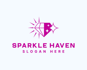 Jewelry Crystal Sparkle logo design