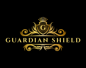 Crown Shield Crest logo design