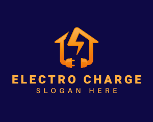 Electricity Plug Lightning logo design