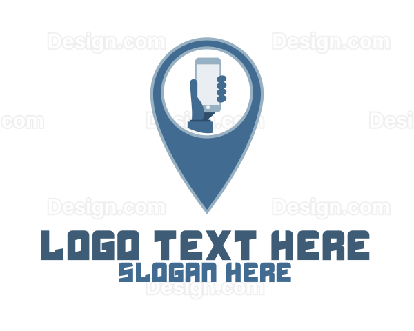 Handheld Location Pin Logo