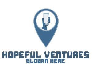 Smartphone Location Pin logo