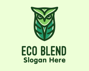 Green Owl Minimalist logo