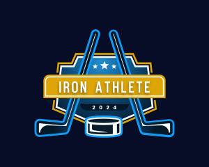 Hockey Sports Athlete logo design