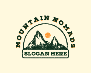 Outdoor Mountain Trekking logo design