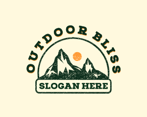 Outdoor Mountain Trekking logo design