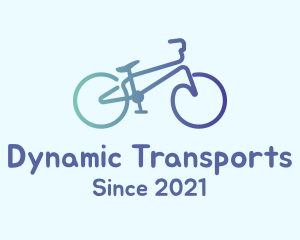 Monoline Bike Transportation logo design