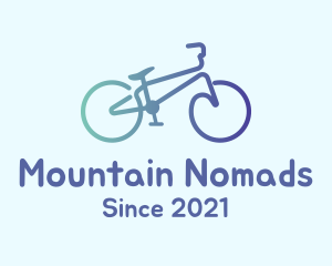 Monoline Bike Transportation logo design