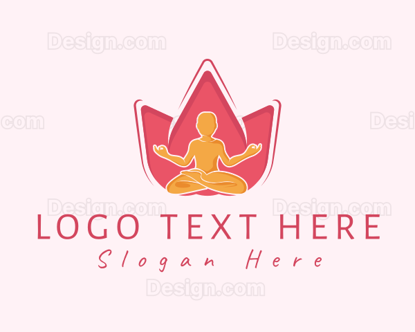 Lotus Flower Meditation Logo