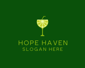 Cocktail Lime Slice logo
