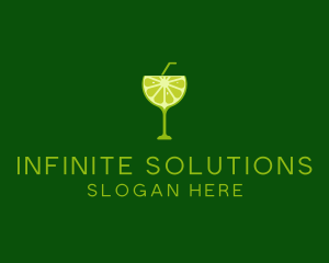 Cocktail Lime Slice logo