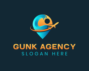 Travel Agency Pin logo design