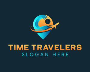 Travel Agency Pin logo design