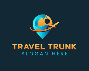 Travel Agency Pin logo design