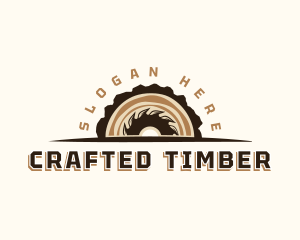 Sawmill Wood Cutter logo design