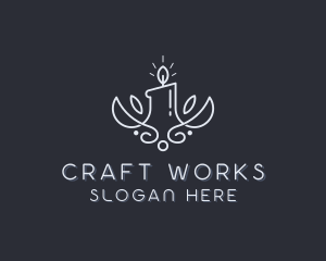 Spa Candle Decor logo design