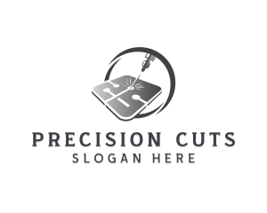 CNC Laser Cutting Technician logo design