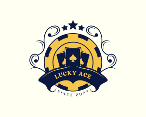 Poker Gambling Casino logo design