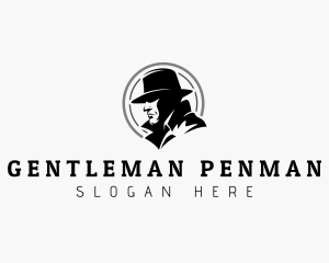 Detective Investigator Gentleman logo design