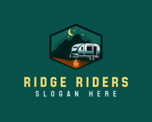 Outdoor Camping Trailer logo design