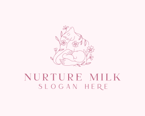 Maternal Breastfeeding Infant  logo design