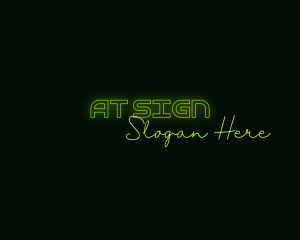 Neon Sign Glow logo design