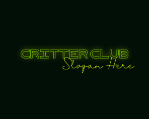 Neon Sign Glow logo design