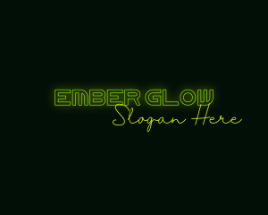 Neon Sign Glow logo design