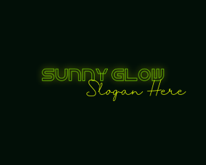 Neon Sign Glow logo design