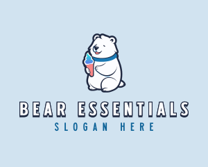 Bear Sundae Gelato logo design