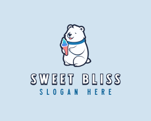 Bear Sundae Gelato logo design