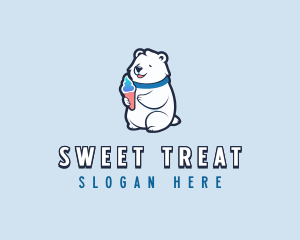 Bear Sundae Gelato logo design