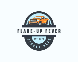 Pickup Truck Car logo design