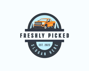 Pickup Truck Car logo design